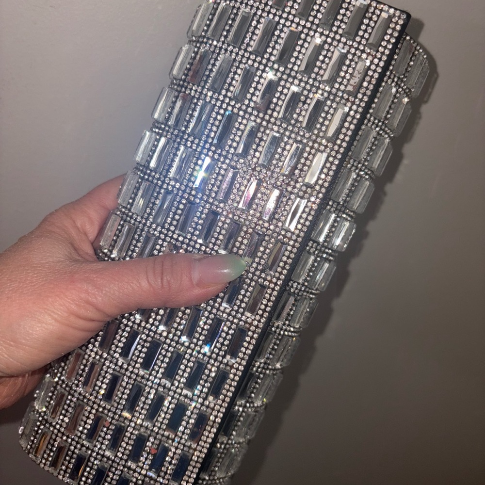 Designer Rhinestone Clutch - Picture 5 of 7